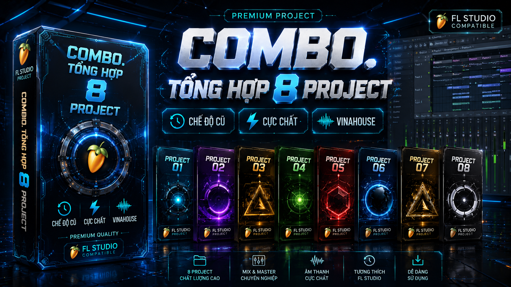 Combo 8 Project Vinahouse (Chế Độ Cũ)
